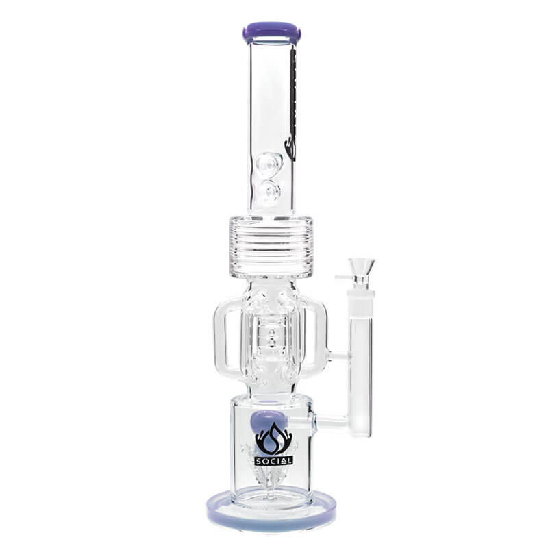 Social TIDEHUNTER Hex Handle Waterpipe (A300) | 20 inch | Assorted Colors - image 5 of 5