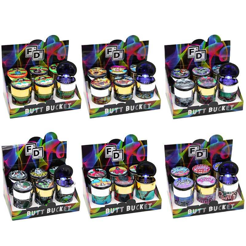 Faded Daily Butt Bucket LED Ashtray | 6 Count Display product image