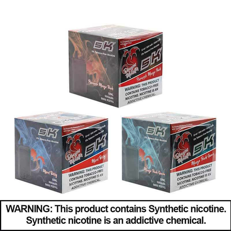 Dragon Monster Synthetic Nicotine Disposable | 5000 Puffs | 10 Count Display product image