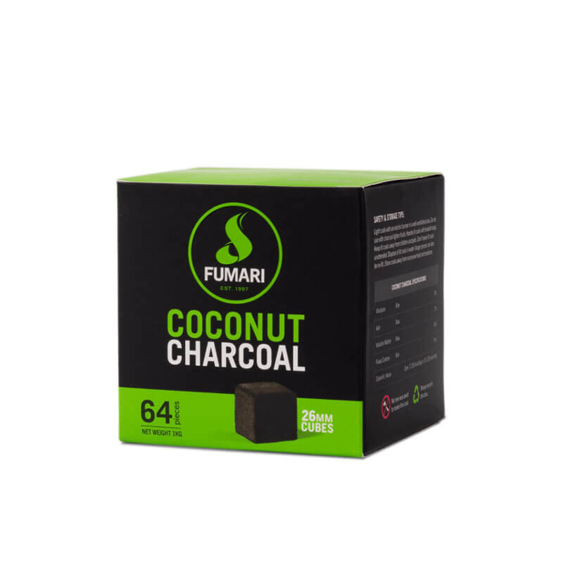 Fumari Charcoal | 26mm Cube | 64 Pack product image