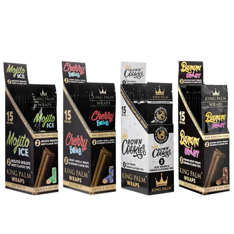 King Palm Wraps with Flavored Tips | 2 Pack | 15 Count Display product image