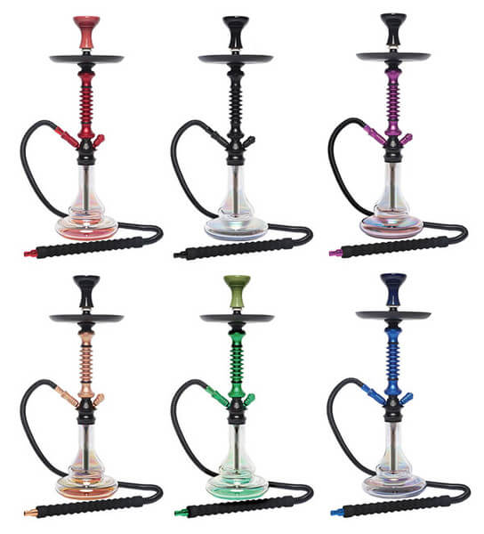 BYO Apollo Hookah with Click Technology 1 Hose (CK5002) | 23 inch | Assorted Colors product image