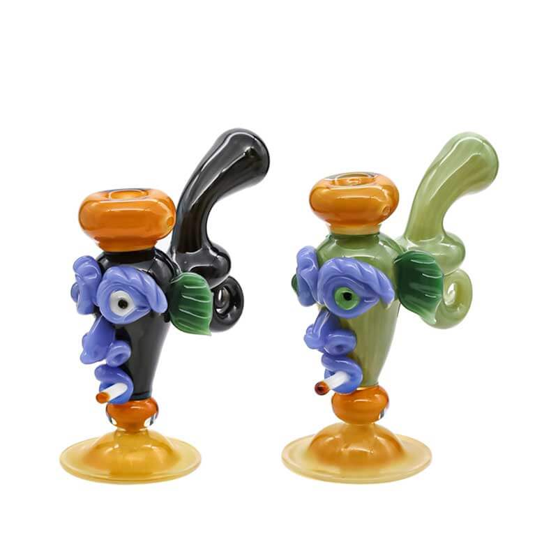 Smoking Tiki Bubbler Handpipe (GD77) | 6 inch product image