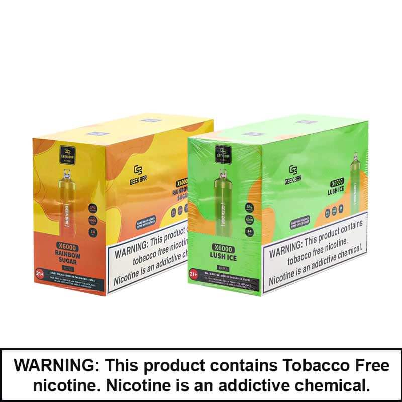 Geekbar X6000 Disposable | 5% Nicotine | 10 Count Display product image