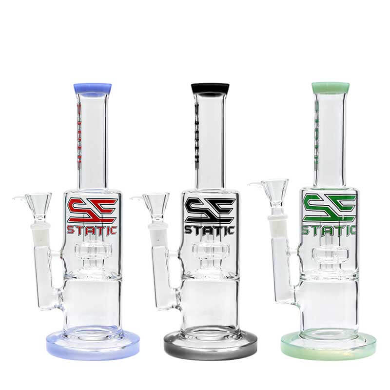 Static Conical Diffuser Perc Waterpipe (6024) | 10.5 inch | Assorted Colors product image