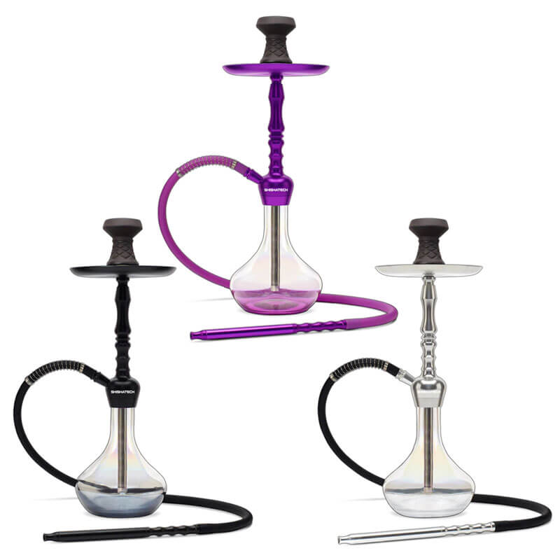 Shishatech Enzo Hookah with Click Technology 1 Hose (CK5035) | 21 inch | Assorted Colors product image
