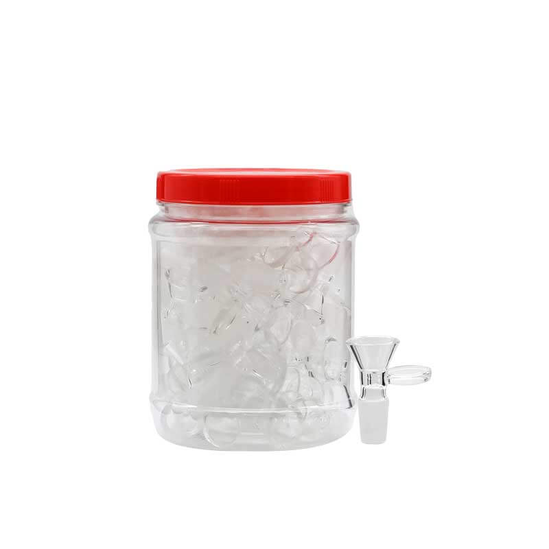 Clear Bowls with Flat Handle (GL68) | 14mm | Male | 40 Count Display product image