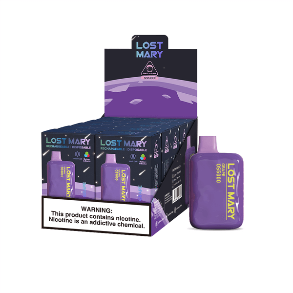 Lost Mary OS5000 Disposable | 5000 Puffs | 5% Nicotine | 10 Count Display - image 11 of 11