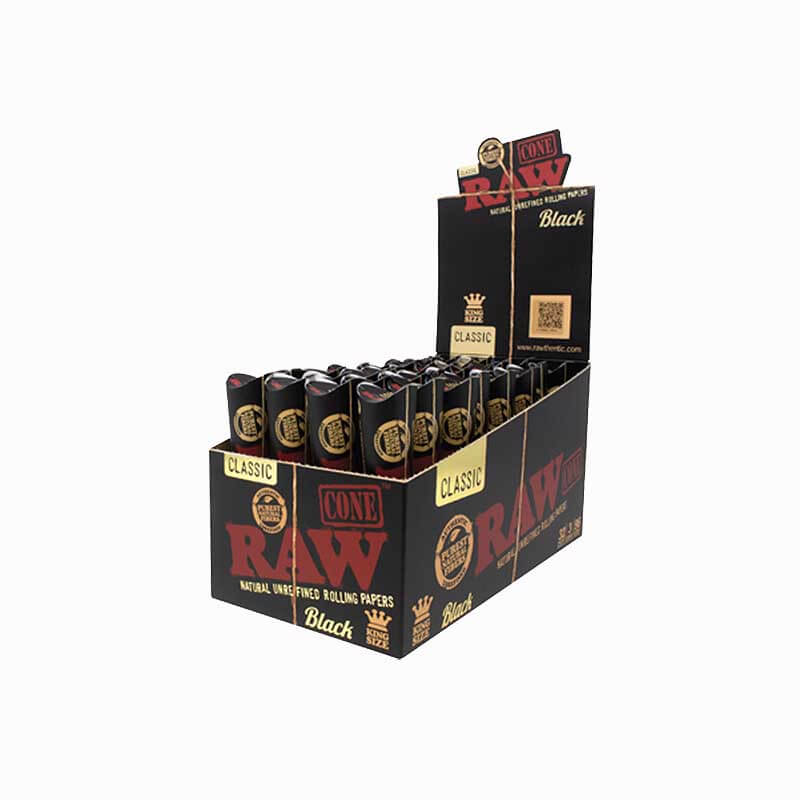 RAW Classic Black Cones | 3 Pack | King Size | 32 Count Display - image 2 of 2