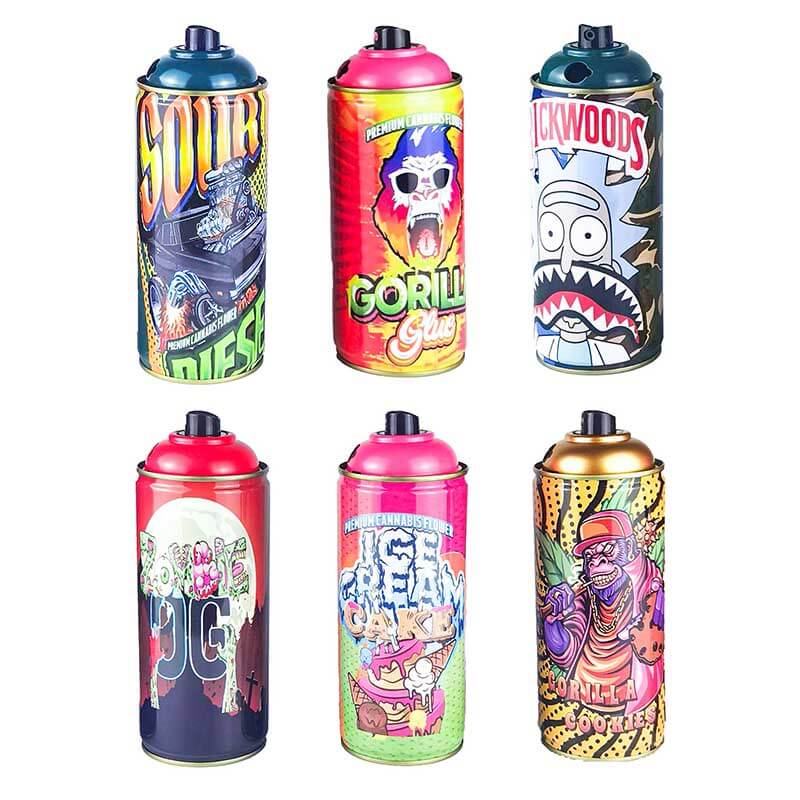 Techno Spray CAN Torch | 6 Count Display | Assorted Designs product image