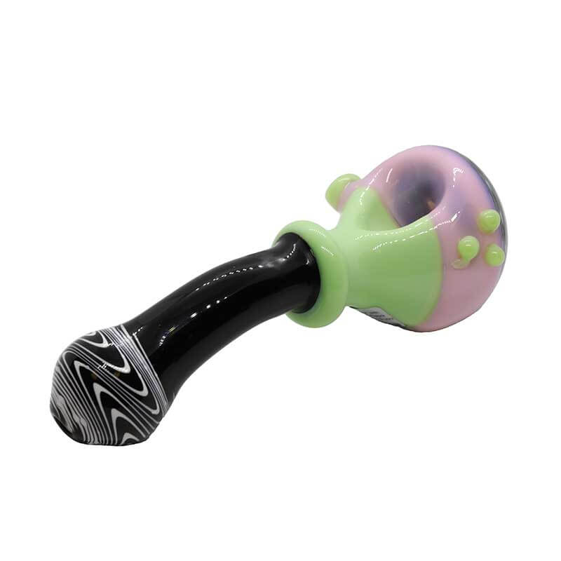 Double Slime Color with Double Reverse Artwork Handpipe (SB-3281) | 5 inch product image