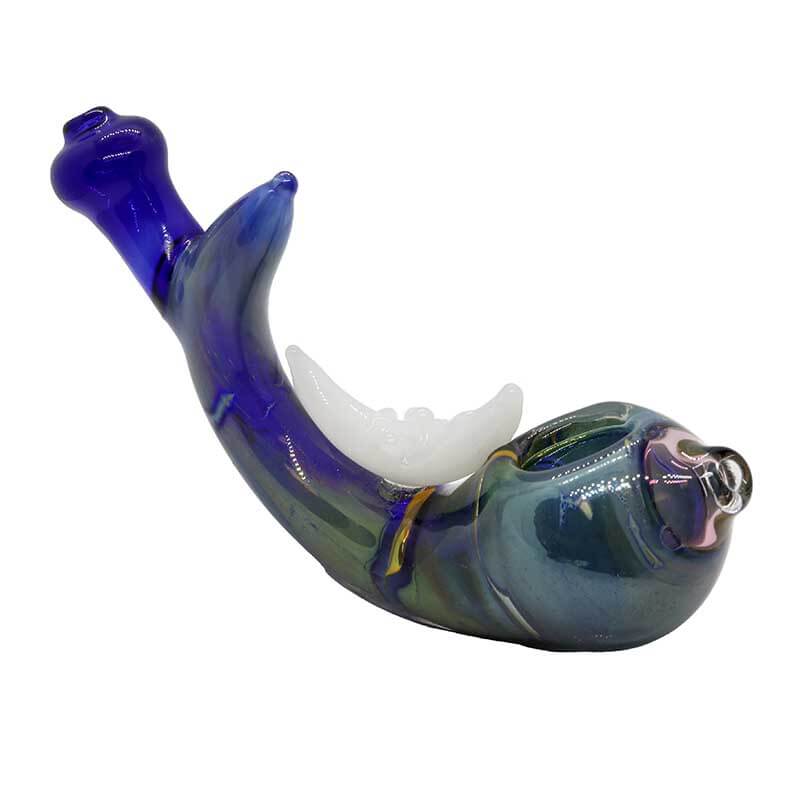 Crescent Moon Sherlock Handpipe (SB-3757) | 6 inch | Assorted Colors product image