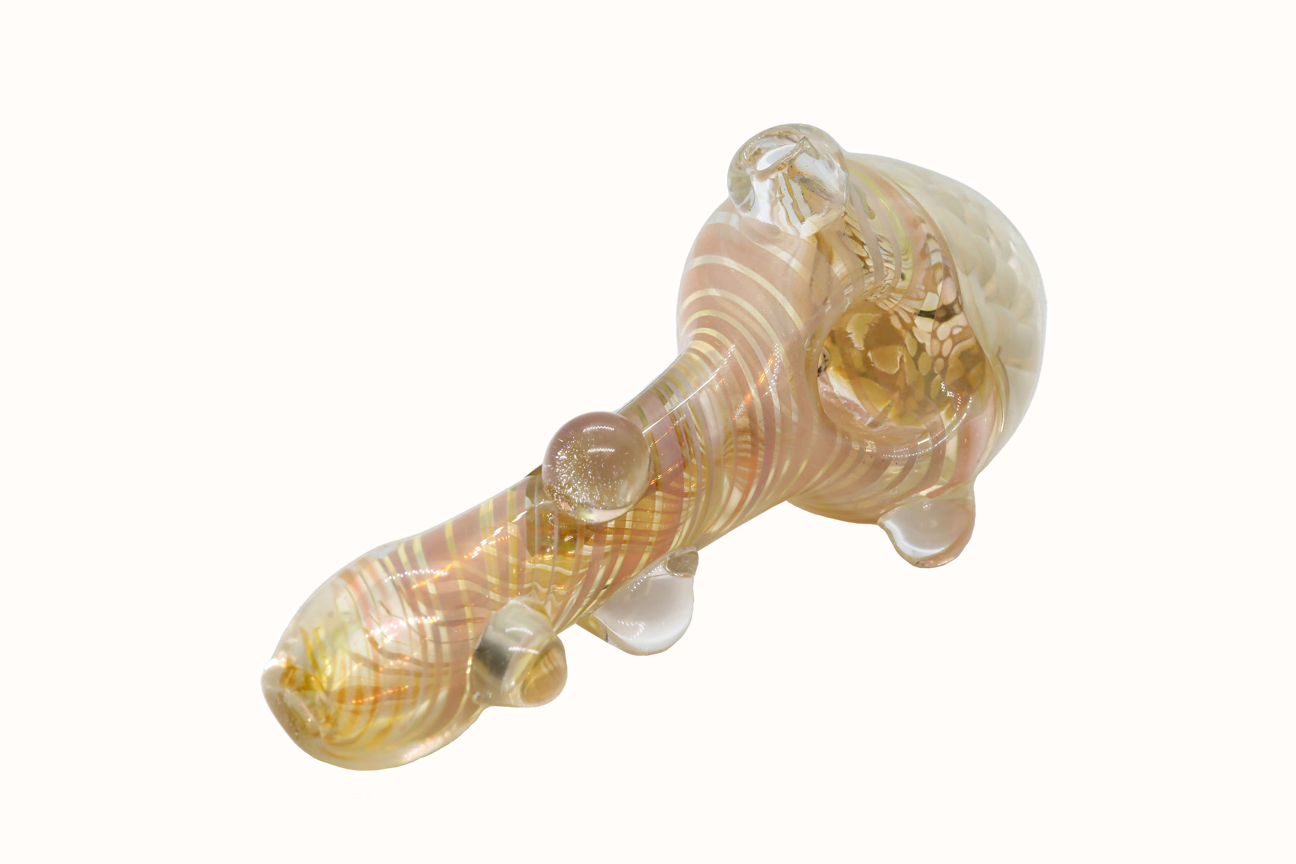 Gold Fumed Honeycomb Handpipe (SB-3031) | 5 inch  product image