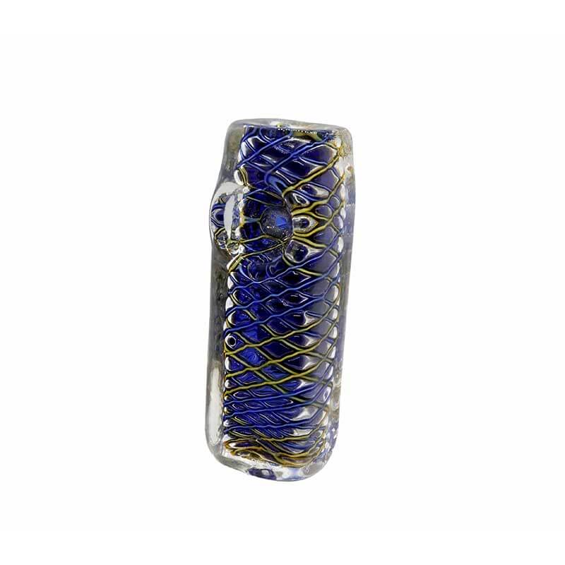 Double Glass Square Handpipe (SB-3486) | 3.5 inch | Assorted Colors product image