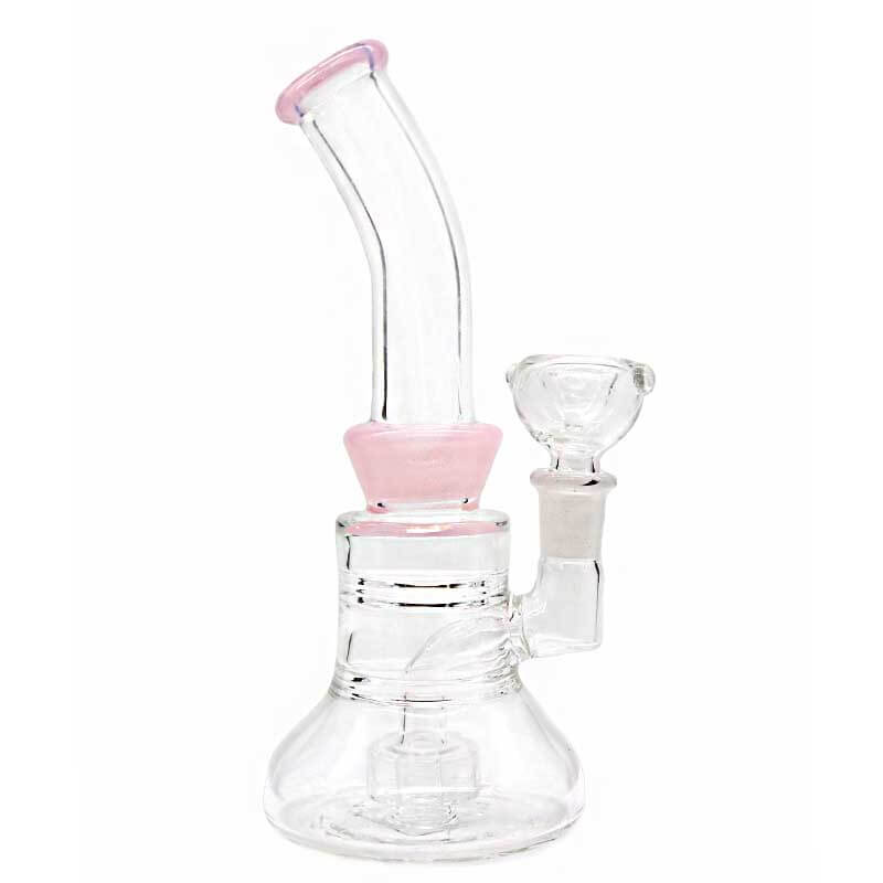Slime Trim Neck Waterpipe (7602) | 8 inch | Assorted Colors product image