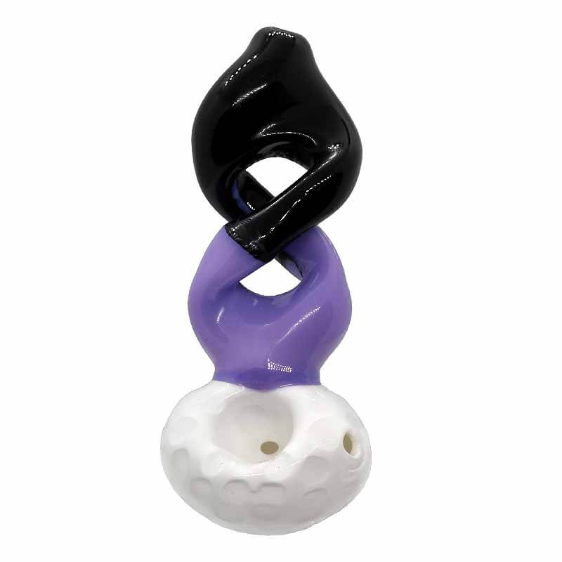 Infinite Twisted Slime Honeycomb Handpipe (SB-3462/SB-3758) | 5 inch product image