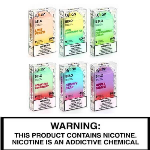 Lykcan Belo Disposable | 6000 Puffs | 5% Nicotine | 10 Count Display product image