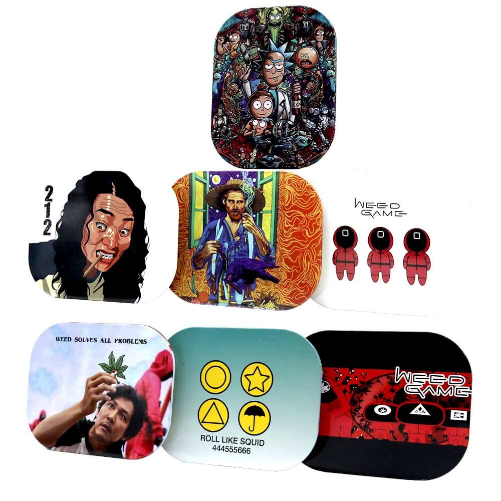 Hipster Magnetic Metal Rolling Tray | Small | Assorted Designs - image 2 of 2
