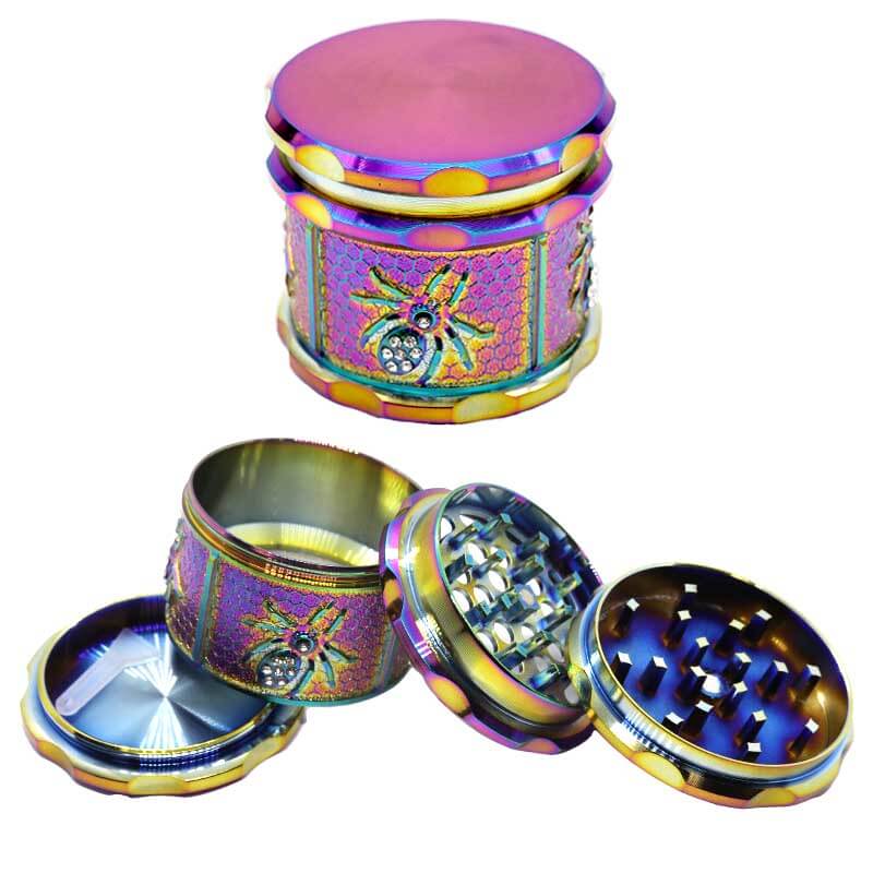 Rainbow Color Spider 4 Part Grinder | 63mm  product image