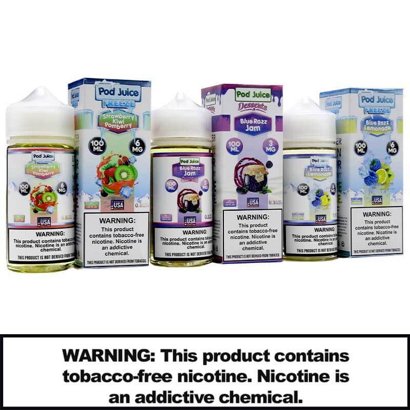 Pod Juice Synthetic Nicotine E-Liquid 100ml product image
