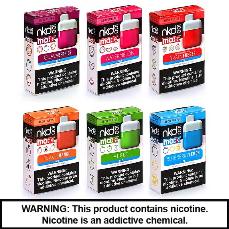 NKD100 Max Disposable | 5% Nicotine | 4500 Puffs | 10 Count Display product image