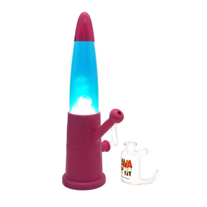 Lava Lit Active Lava Lamp Silicone Waterpipe | 12 inch | Assorted Colors - image 2 of 2
