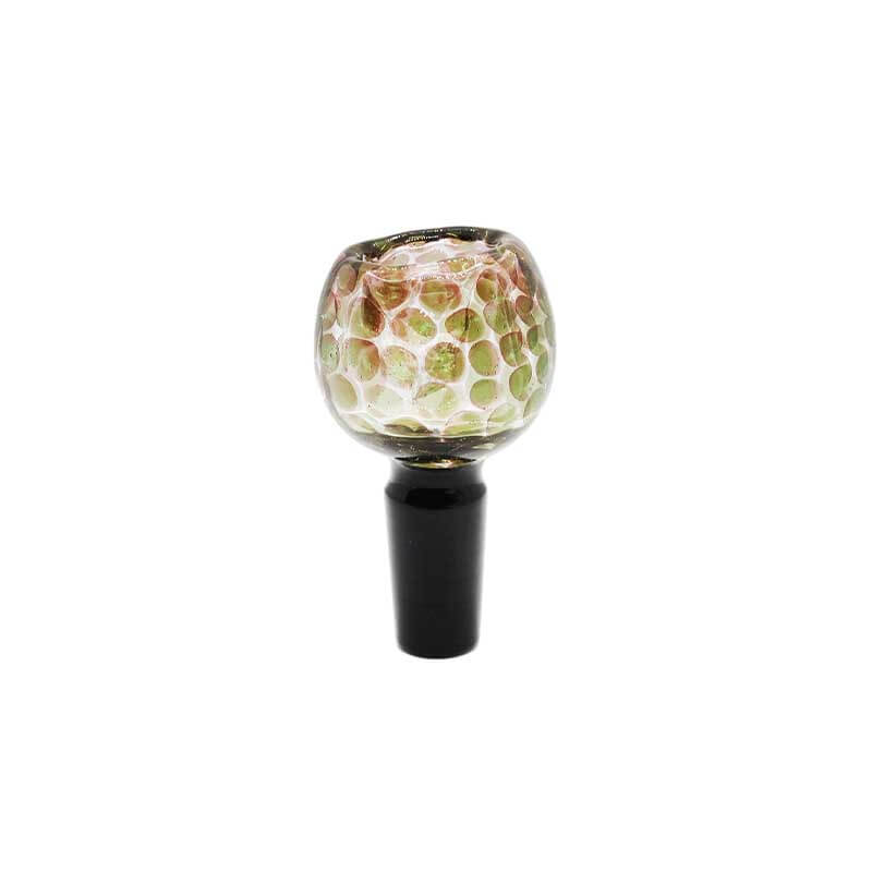 Gold Fumed Honeycomb Flower Ball Bowl (SB-3294) | 14mm | Assorted Colors product image
