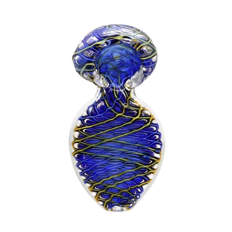 Gold Fumed Double Glass Handpipe (SB-3534) | 3.5 inch  product image