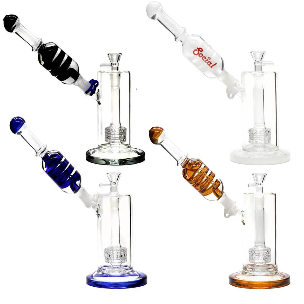 Social CYNTHIA Freezable Attachment Waterpipe (CY-006) | 8 inch | Assorted Colors product image