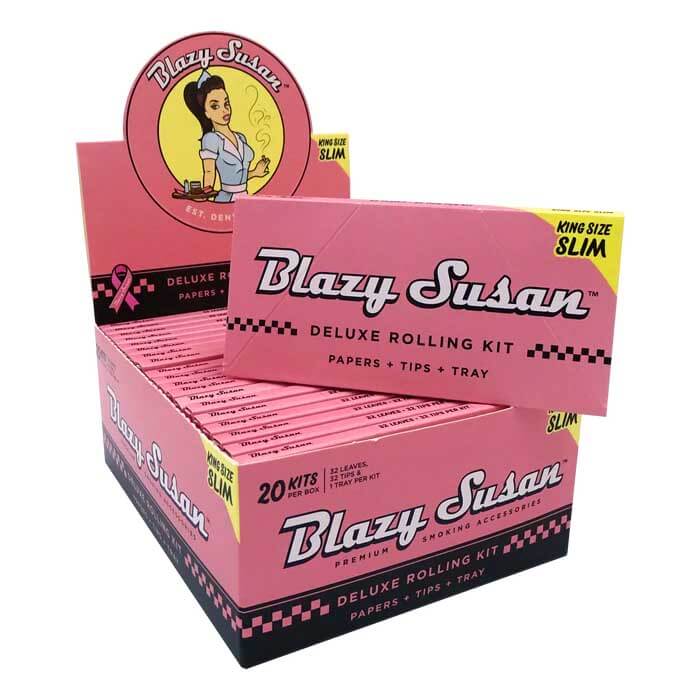 Blazy Susan Cones and Papers Deluxe Rolling Kit | Pink | King Size Slim | 20 Count Display product image