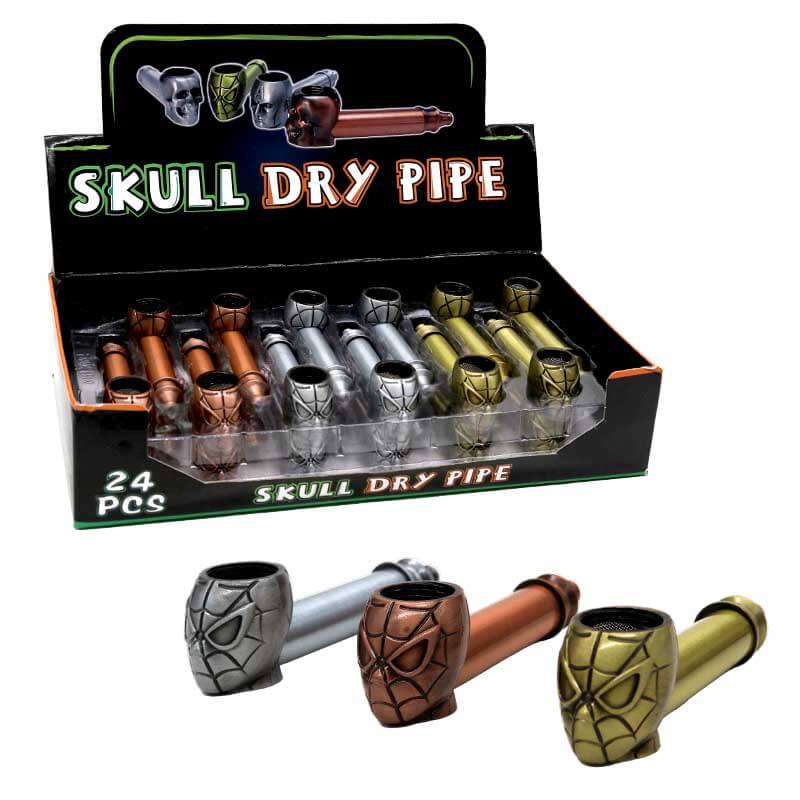 Spidy Metal Handpipe | 3 inch |  24 Count Display | Assorted Colors product image