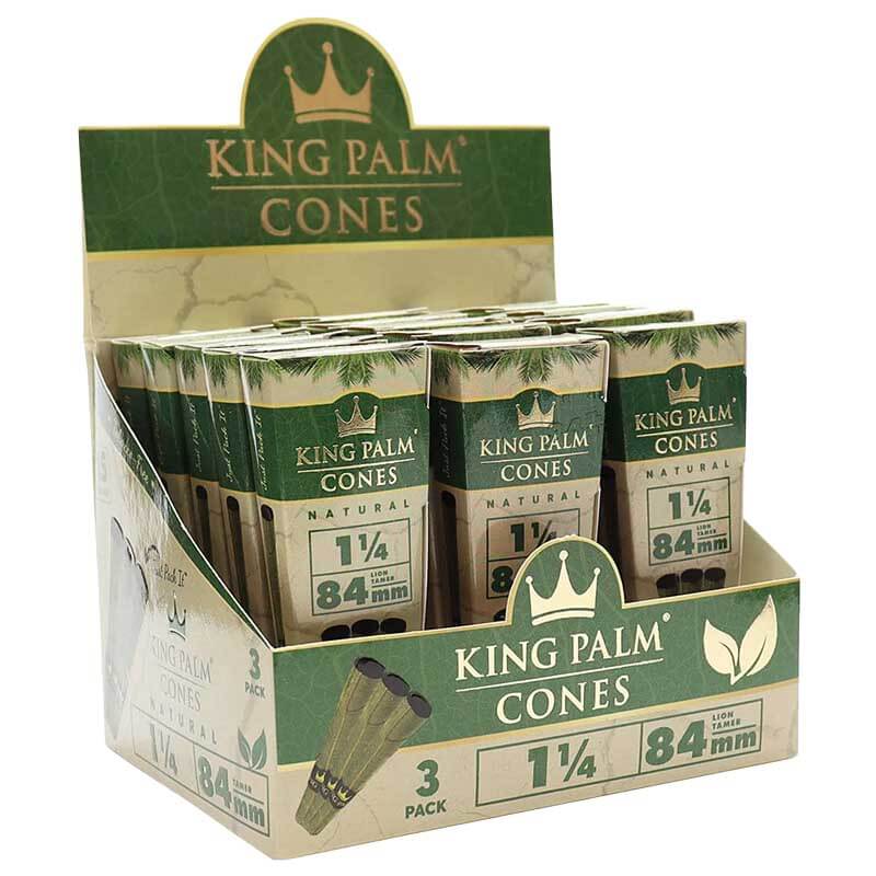 King Palm Natural Cones | 3 Pack | 15 Count Display  - image 2 of 2