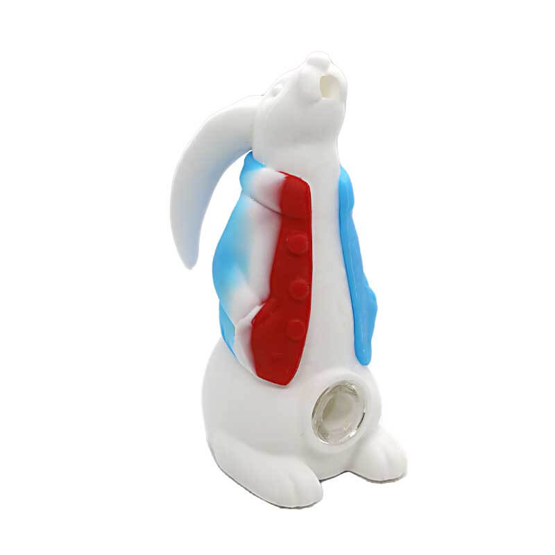 Silicone Rabbit Handpipe (10229) | 4 inch | Assorted Colors product image
