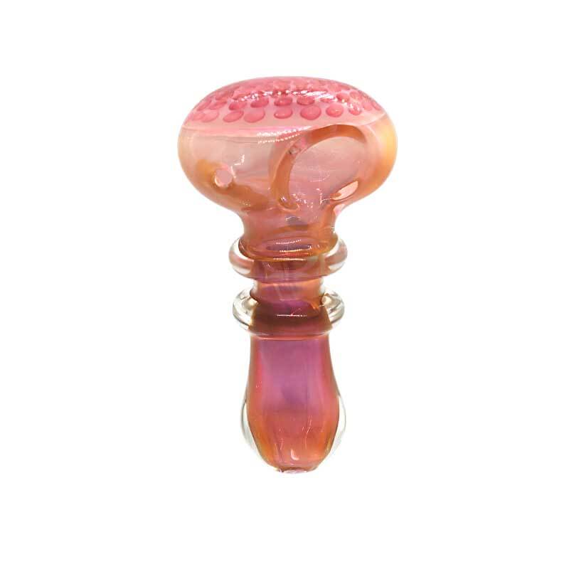 See Through Gold Fumed Handpipe | 3.5 inch product image