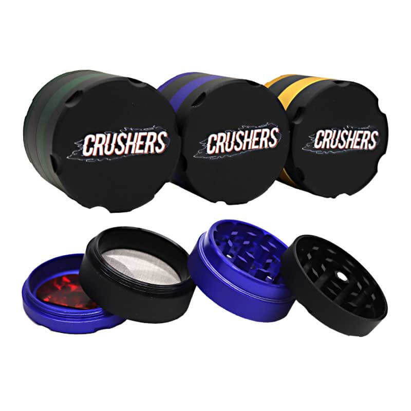 Crushers Classic Rubberized 4 Part Grinder (GR167) | 50mm | Assorted Colors product image