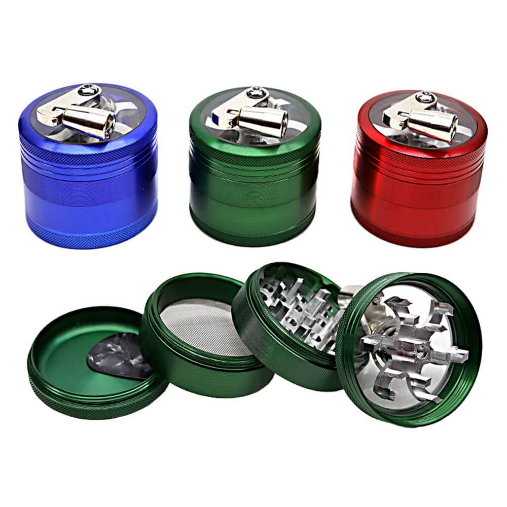 Crushers Classic Clear Top Crank 4 Part Grinder (GR149) | 55mm | Assorted Colors - image 2 of 2