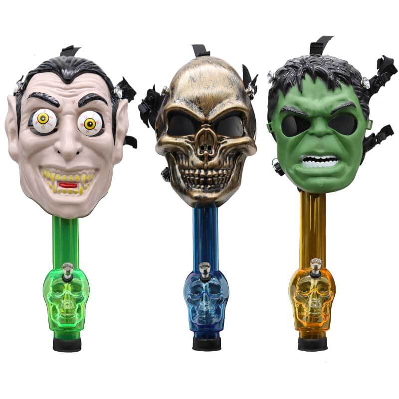 Dotted Scary Scarface Gas Masks with Acrylic Pipe (GM205) | Assorted Designs - image 2 of 2
