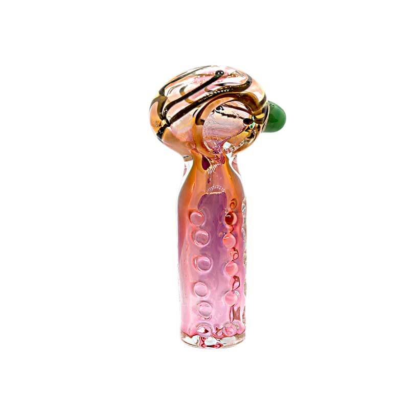 Gold Fumed Square Mouth Handpipe | 4 inch product image