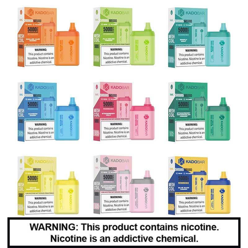 Kado Bar Disposable | 0% Nicotine | 5000 Puffs | 5 Count Display product image
