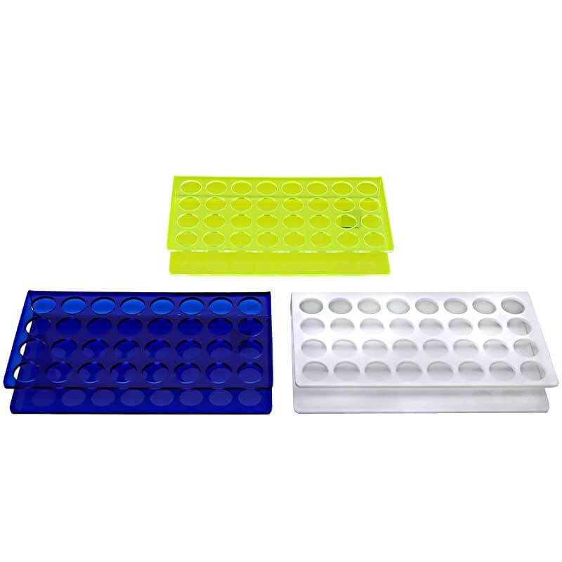 Acrylic Carb Cap Display | 32 Holes | Assorted Colors product image