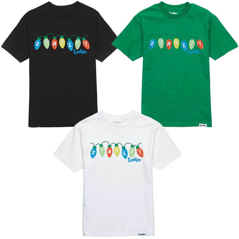Cookies Merry Lit-Mas Logo Tees (T6519) | Black product image