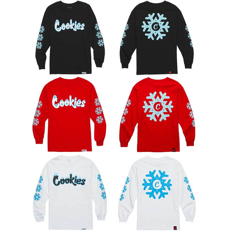 Cookies Mint Frosty Long Sleeves Tee (T6525) | Black product image