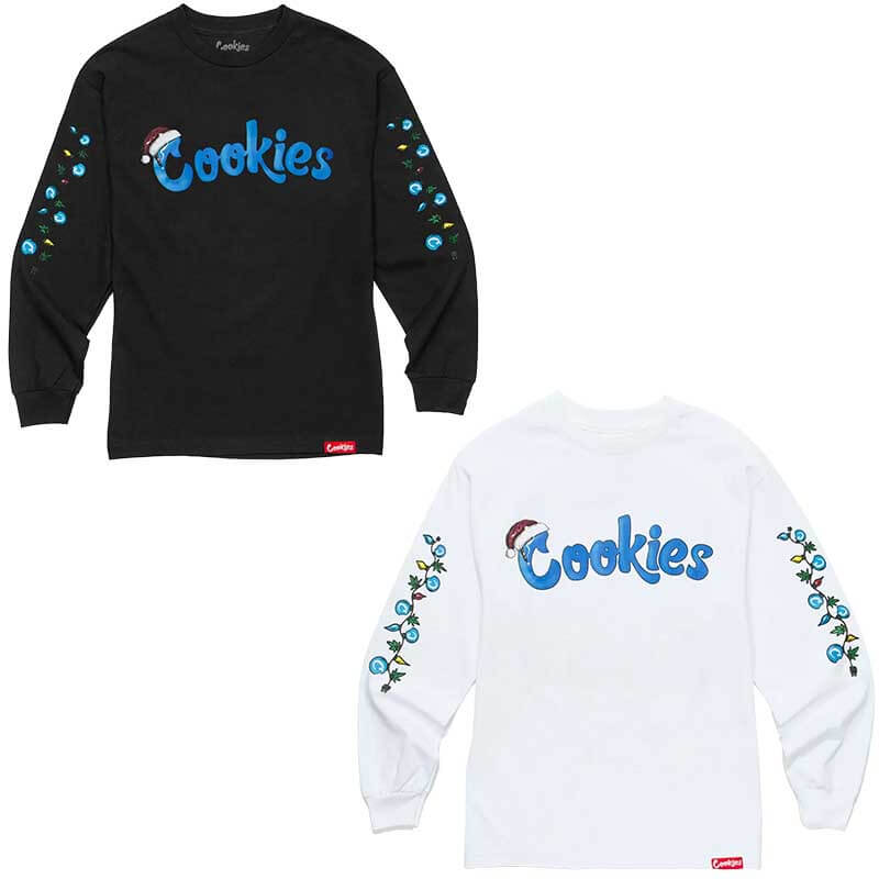 Cookies Santa Cappin Long Sleeves Tee (T6516) | Black product image