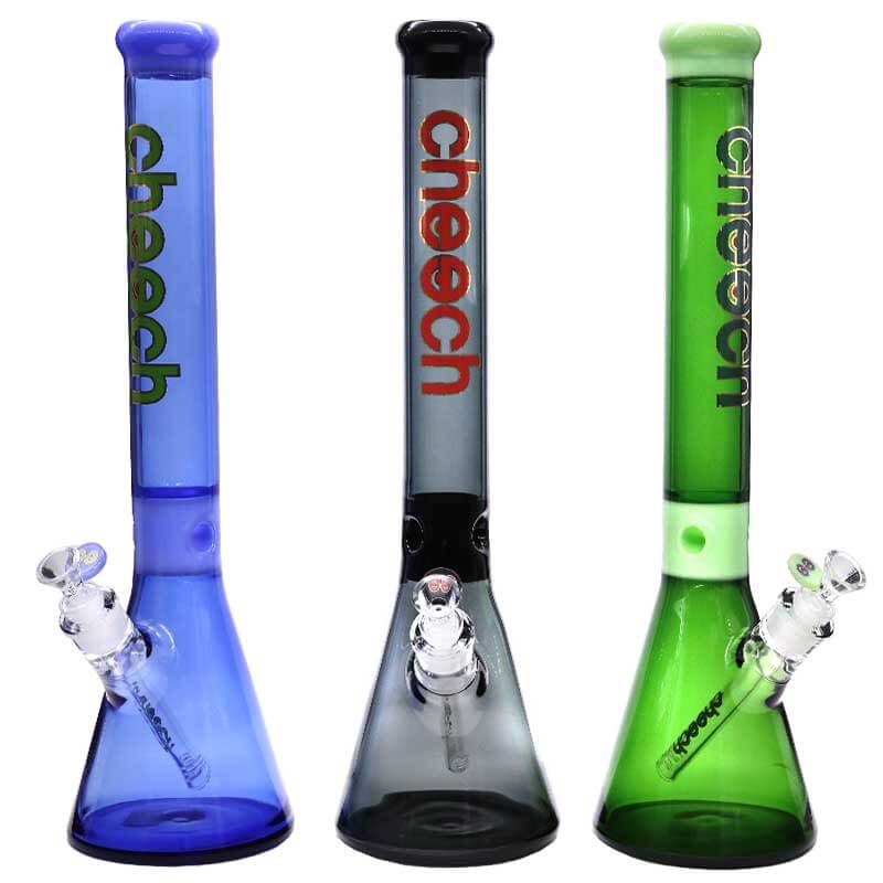 Cheech Full Colored Beaker Waterpipe With Dab Pad (CHE-113) | 18 inch | Assorted Colors product image