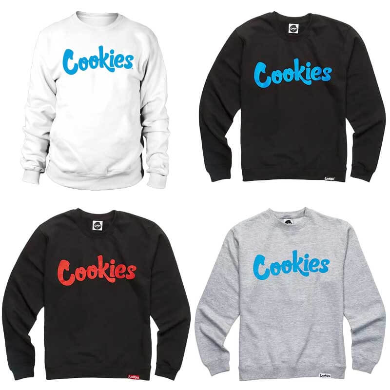 Cookies Original Mint Fleece Crewneck Sweatshirt (C6188) | Black-Red product image