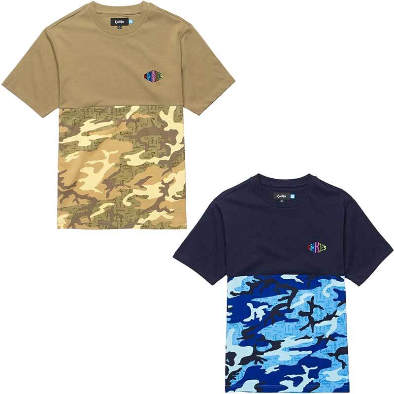 Cookies Cotton Jersey Paneled With Camo Knit (K6503) | Assorted Colors & Sizes product image