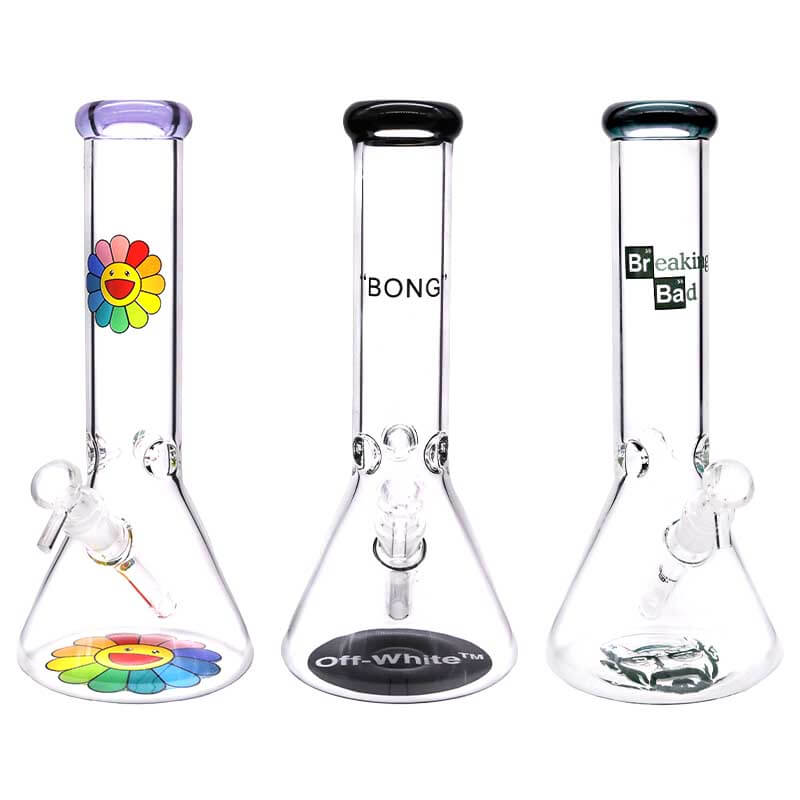 MOB Beaker Waterpipe | 12 inch | Assorted Designs - image 2 of 2