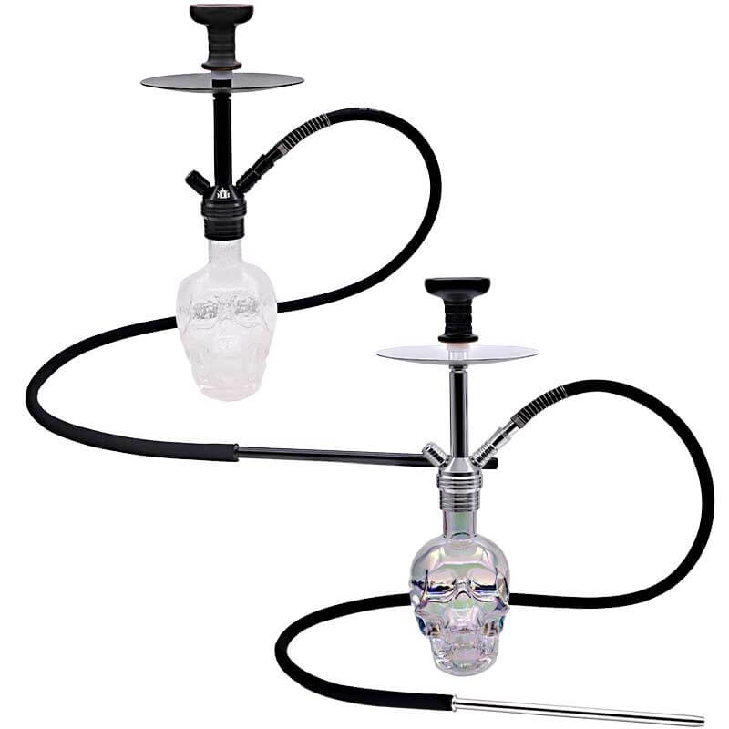 MOB Skull One Hose Hookah | 19 inch | Assorted Colors product image