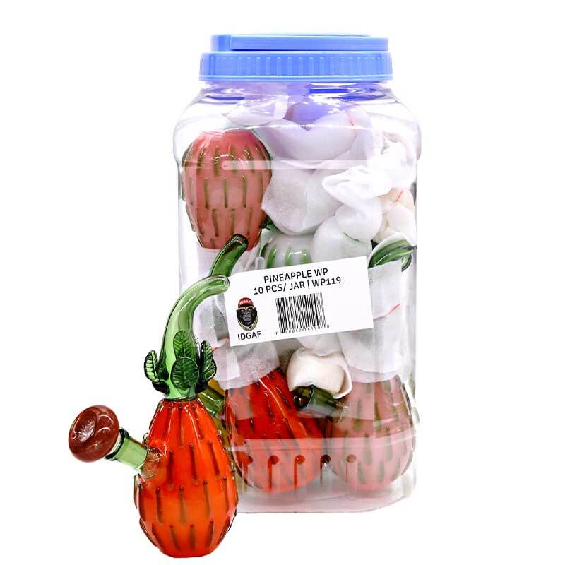 Pineapple Waterpipe (WP119) | 7 inch | 10 Count Display product image