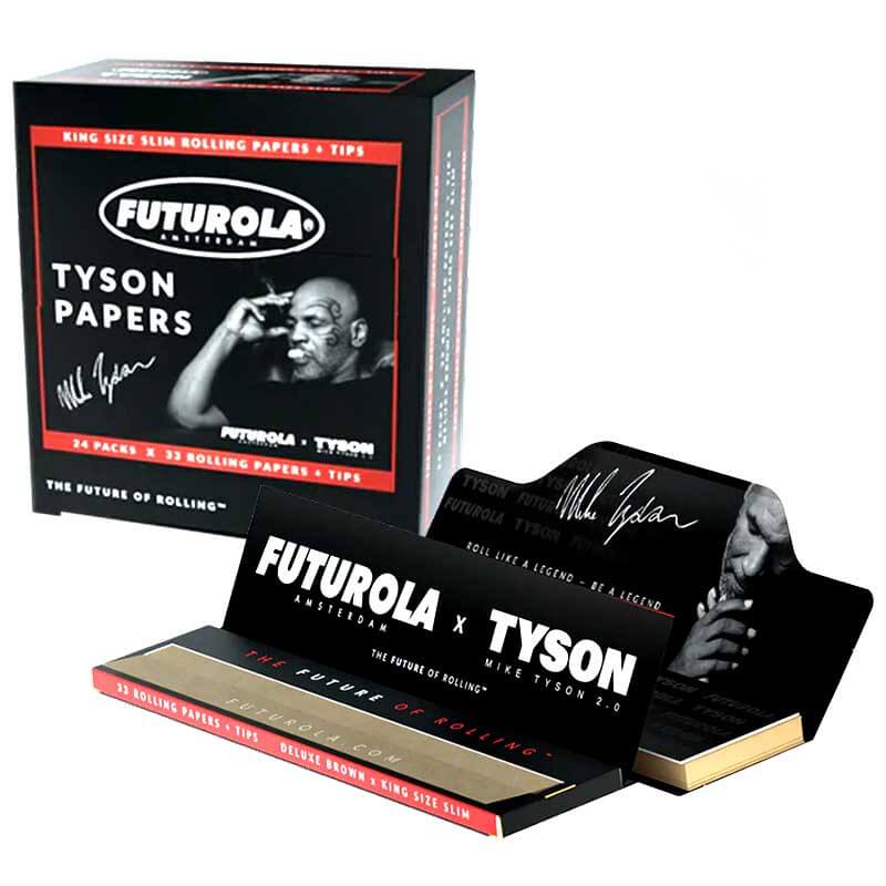 Futurola Tyson Ranch Brown Papers with Filters Version 2.0 | King Size Slim | 24 Count Display product image